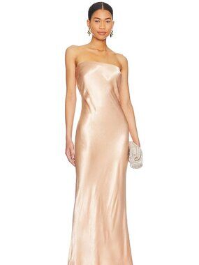 bec and bridge rose gold dress Apolline MAXI Dress - Powder PINK